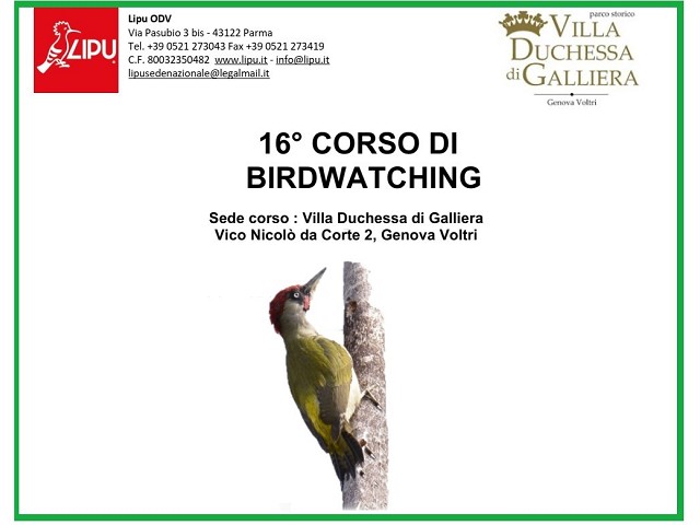 16° Corso di Birdwatching - 2024